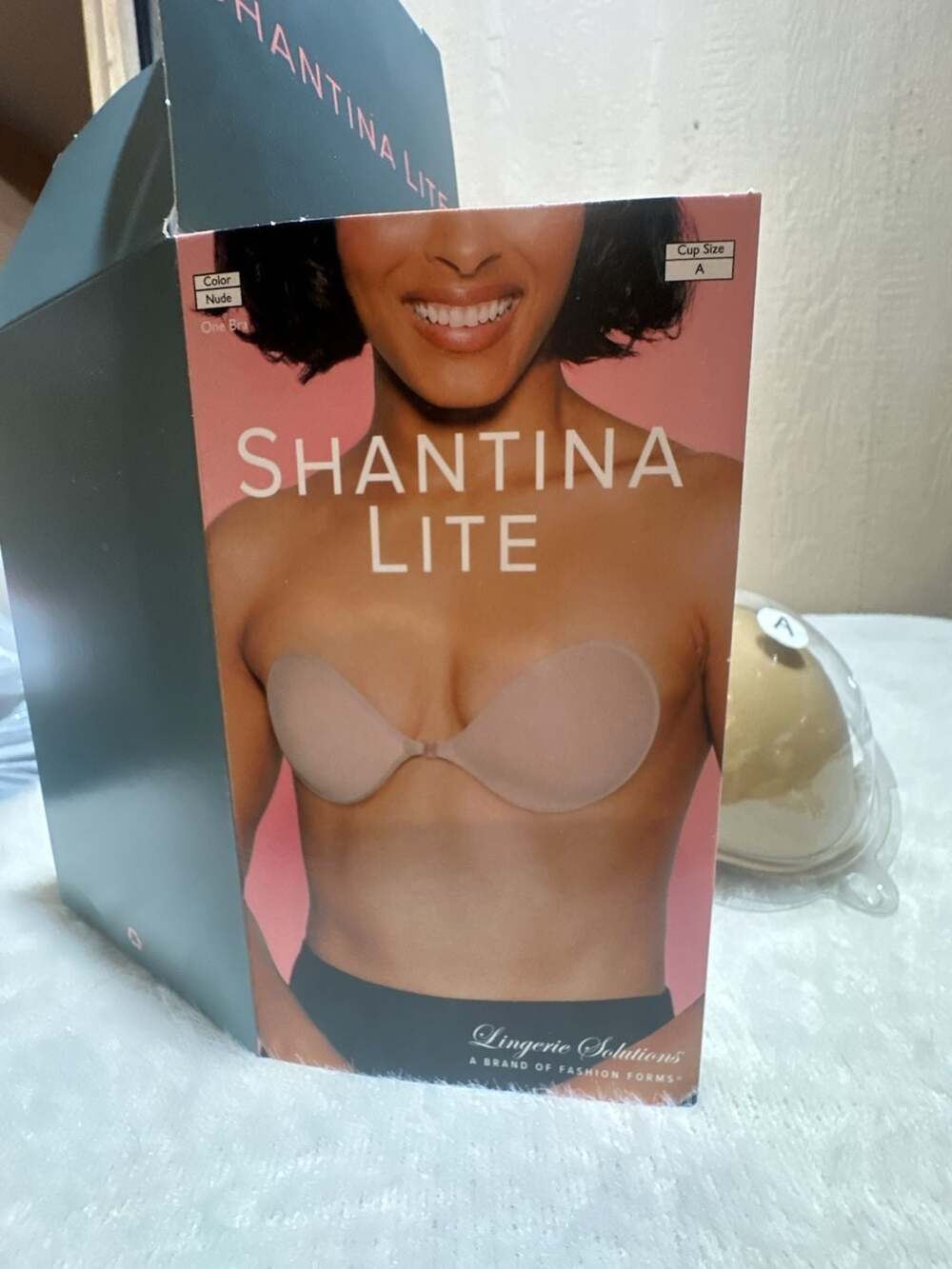 Lingerie Solutions Shantina Lite Backless Strapless Adhesive Bra, Nude, Size A